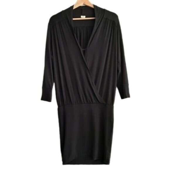 Aritzia Dresses & Skirts - WILFRED Aritzia Faux Wrap Drop Waist Mini Dress Sz M Flawed
